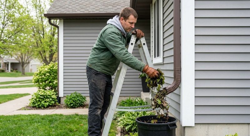 Downspout Blockage Removal in Fredericksburg, VA
