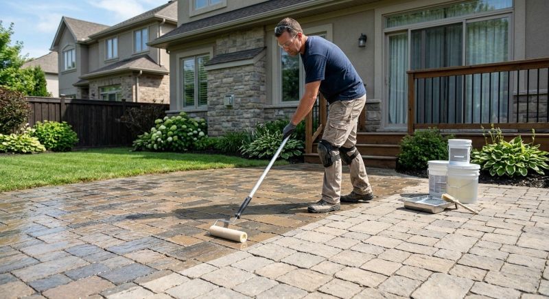 Flagstone Sealing in Bellevue, WA