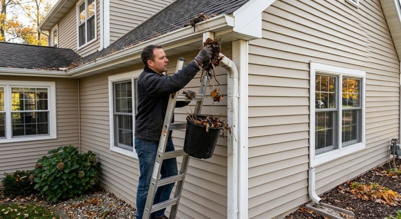 Gutter Downspout Unclogging in Fredericksburg, VA