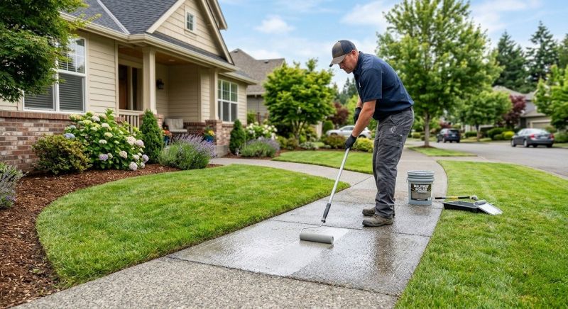 Sidewalk Concrete Sealing in Redmond, WA