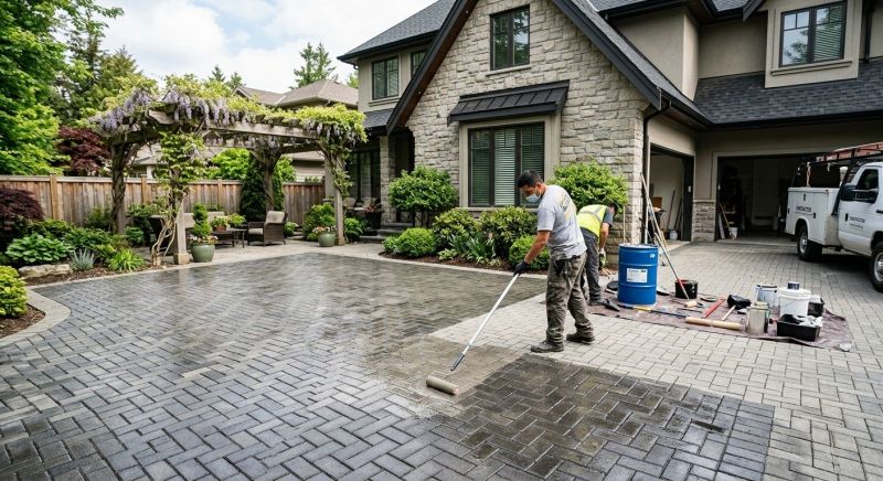 Stamped Concrete Sealing in Kansas City, KS